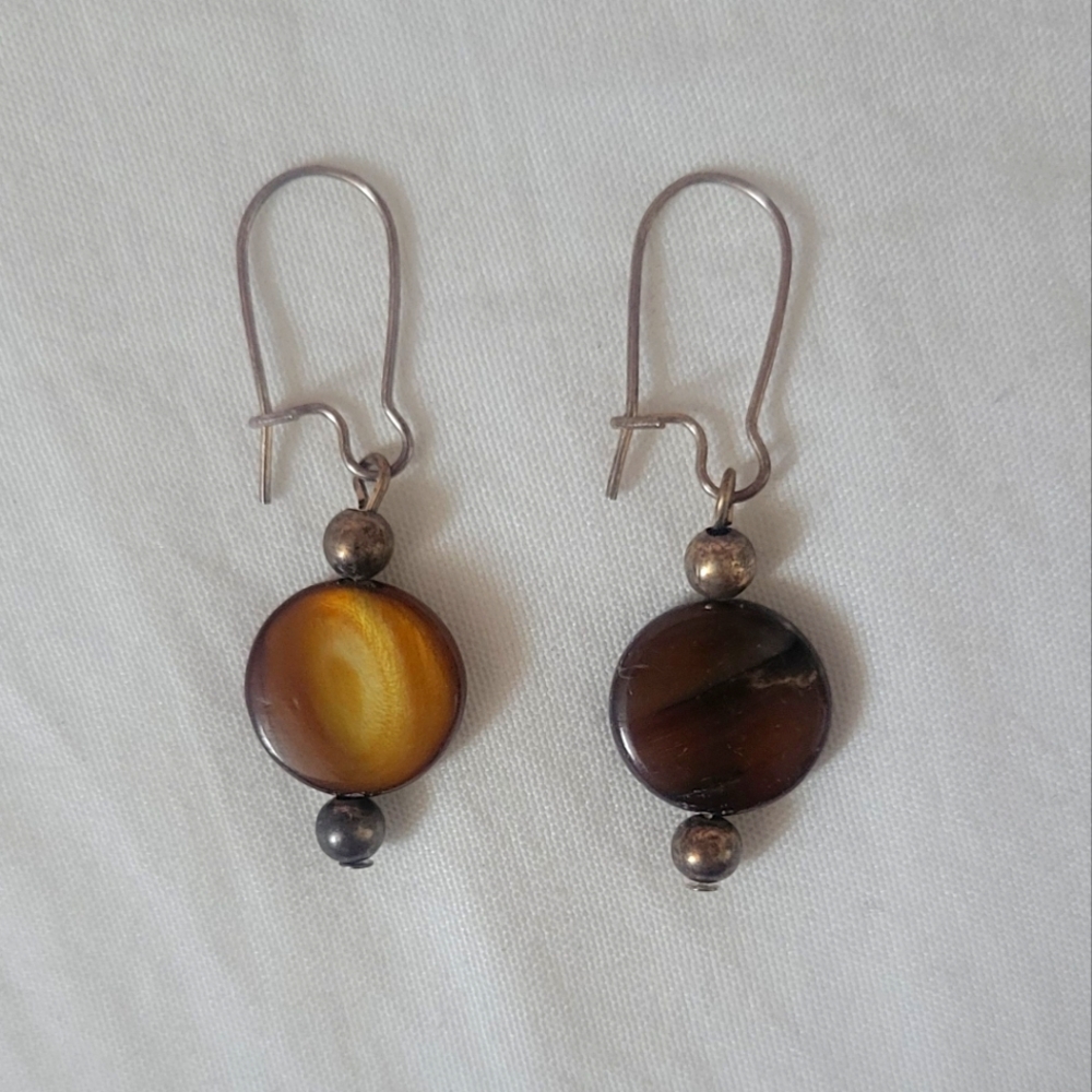 Tigers eye earrings PENDING
